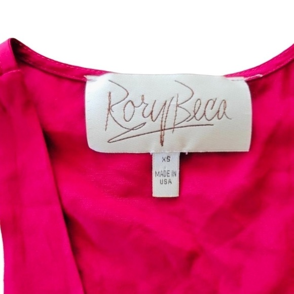 Rory Beca silk sleeveless top red XS - Picture 7 of 8